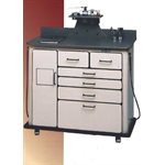 Alucobond DeLuxe Treatment Cabinet Metal Gray w / Charcoal Surface, Rechargeable WA Otoscopes