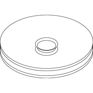 Nasal Septal Button, Standard (3 cm), 1 per pkg, 1 per box, 