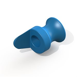 Shepard with tab, 1.0mm lumen, Silicone, 1 sterile tube per 
