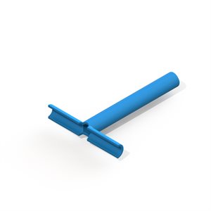 T-Tube, 12 x 10 x 1.14mm lumen, Silicone, 1 sterile tube per