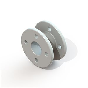 Reuter Bobbin with Holes, 1.0mm lumen, Fluoroplastic, 1 ster