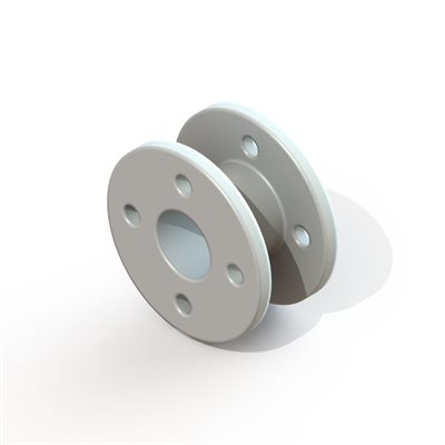 Reuter Bobbin with Holes, 1.0mm lumen, Fluoroplastic, 1 ster Reuter Bobbin with Holes, 1.0mm lumen, Fluoroplastic, 1 ster